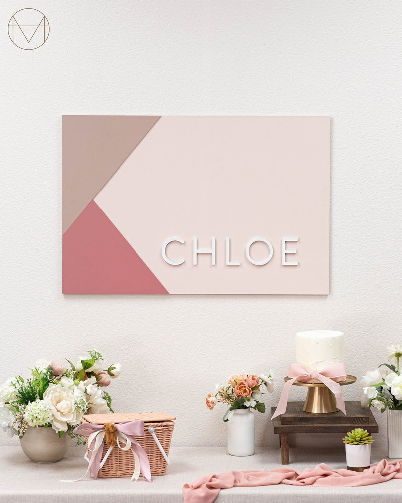 Painted Banner 16 | Tricolor | Color Block | Custom Name