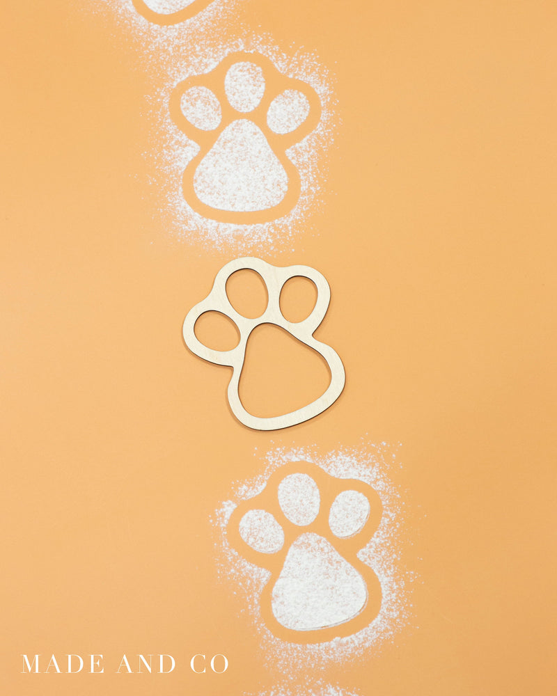 Easter Bunny Footprint | Wooden Stencil