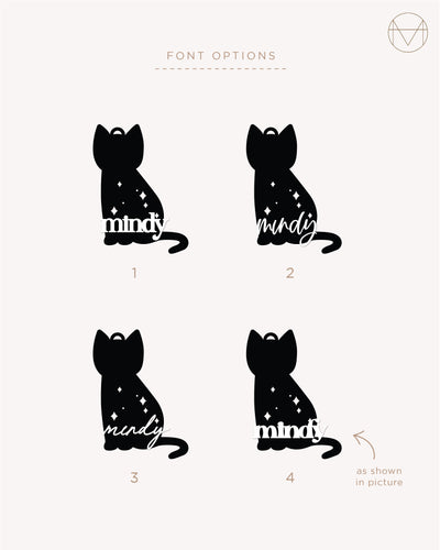 Acrylic Gift Tag 29 | Black Cat