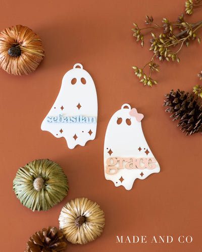 Acrylic Gift Tag 24 | Ghost